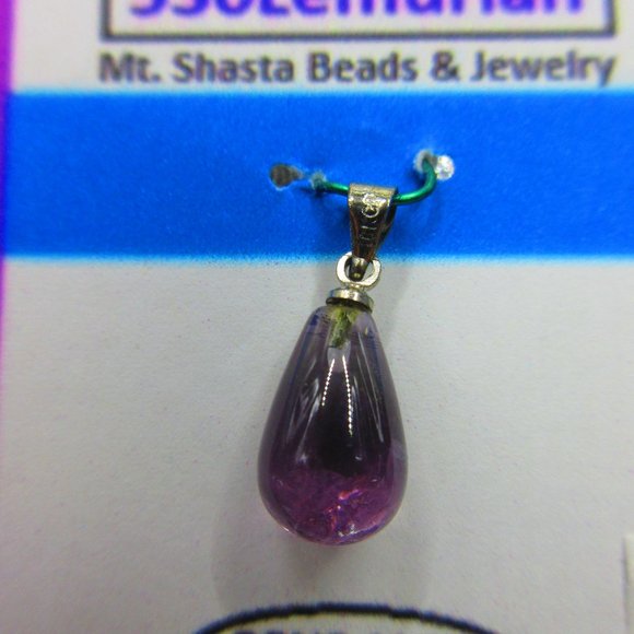 Amethyst Drop Gemstone Pendant - Picture 2 of 3